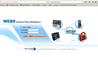 เทสการใช้งานโปรแกรม Web8 internet Time Attendance