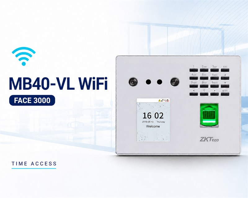 MB40-VL โซลูชันเครื่องบันทึกเวลาเข้าออกงานยุคใหม่มี Notify