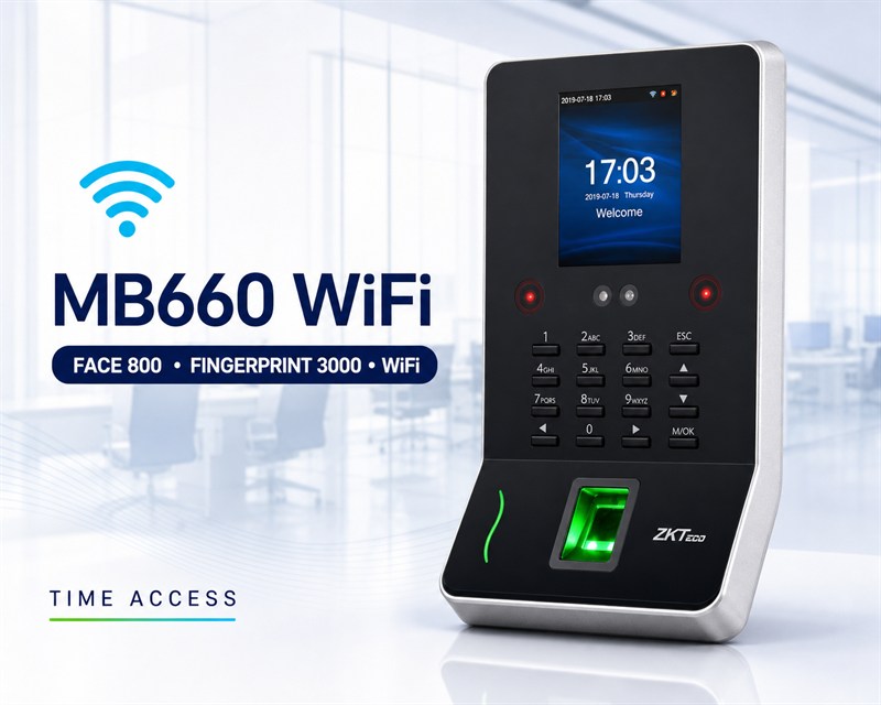 MB660 เครื่องสแกนใบหน้าลายนิ้วมือพร้อมส่ง Notify เข้ามือถือ