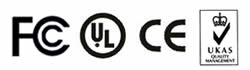 FCC LU CE ISO logo