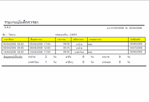 ตัวอย่างรายงาน ATT