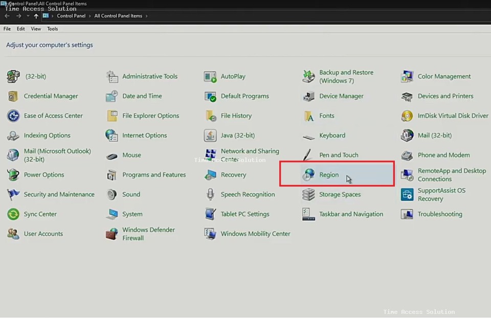 วิธีตั้งค่า Windows ให้ใช้งานโปรแกรม Time Attendance ได้ถูกต้อง